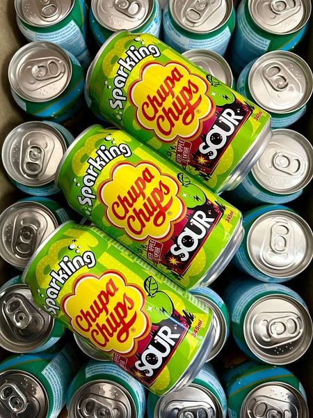 Напій сильногазований Чупа Чупс кисле яблуко Chupa Chups Sour Apple Sparkling Drink 345 мл 0010014 фото