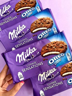 Печиво Milka Oreo Creme Мілка орео 156 g. С-0010010 фото