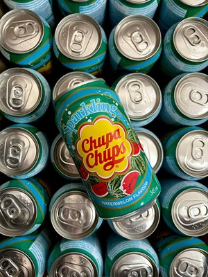 Напиток сильногазированный Чупа Чупс арбуз Chupa Chups Watermelon Sparkling Drink 345 мл 0010011 фото